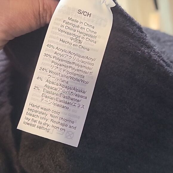 Madewell Fulton Puff Neck Trim Brown Wool Alpaca Sweater Size S (D0038) - Picture 7 of 8